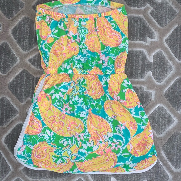 Lilly Pulitzer Lucy Strapless Romper - Picture 3 of 6